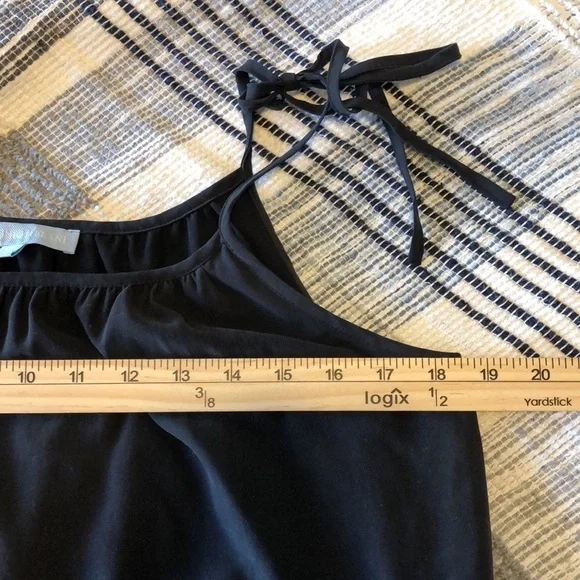 Antonio Melanie Womens Jumpsuit Sz 4 Black Silk Layer Jogger Capsule Wardrobe - Picture 8 of 10
